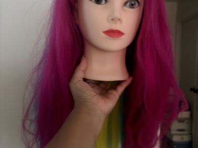 Mannequin head long hair
