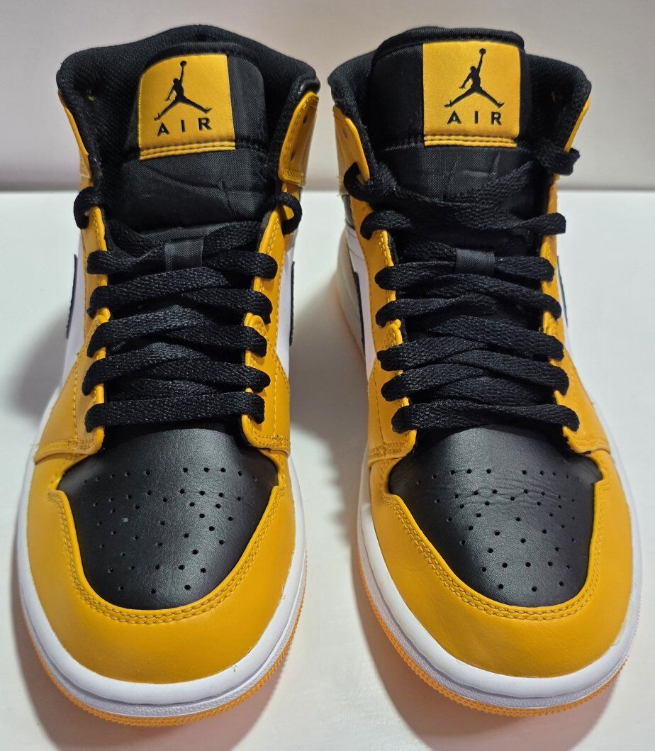 Air Jordan 1 Mid Reverse Yellow Toe Size 7