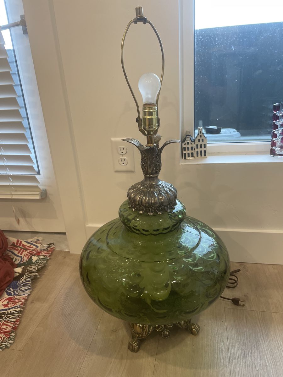 Vintage glass lamp