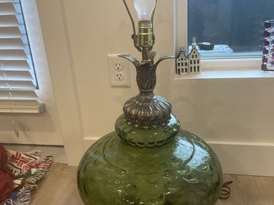 Vintage glass lamp