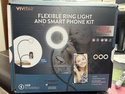 NEW VIVITAR FLEXIBLE RING LIGHT AND SMART PHONE KIT