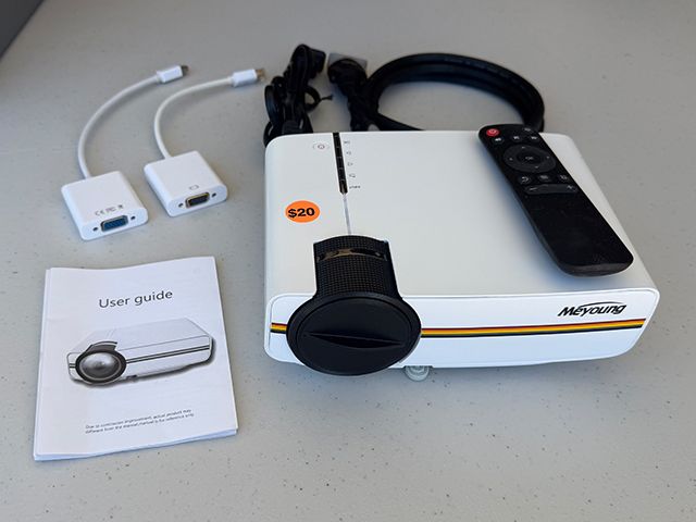 Meyoung TC80 LED Mini Projector, Home Theater LCD HD Movie Video Projector $20