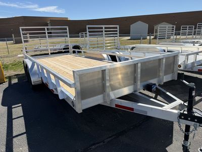 26 Baughman 7x18 Utility W/ Rockgaurd Aluminum