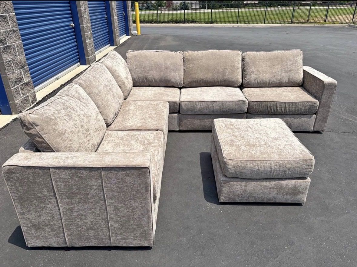 Lovesac Sactional in Venetian Taupe Corded Velvet