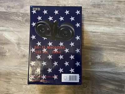 RWB AR-15 .223 .556 AR15 100-Round Drum Magazine with Carrying Pouch loader