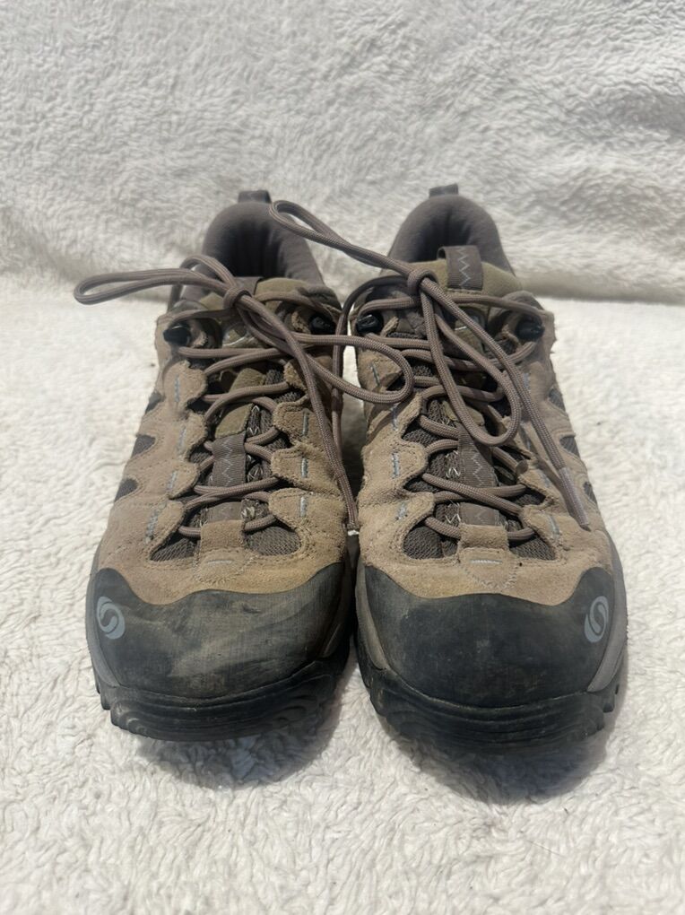 Salomon Men’s Size 10 Brown Lthr/mesh Hiking Shoes