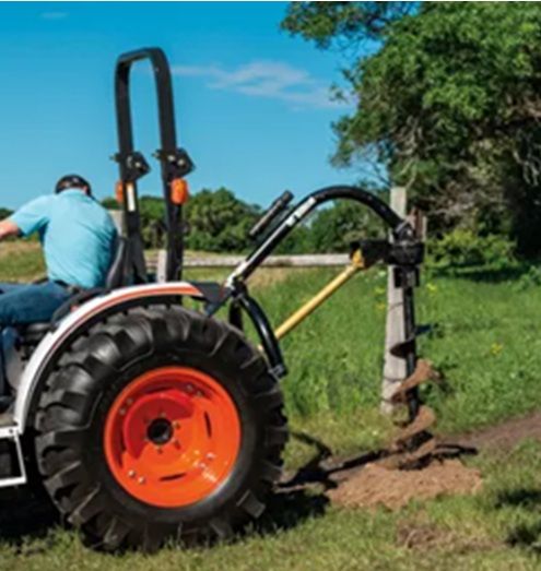 Bobcat Tractor 3 point hitch auger post hole digger