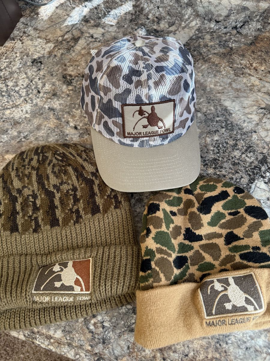 Assorted waterfowl hats