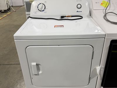 Amana White Gas Dryer - Top Load, Good Condition