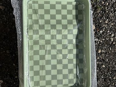 LUXE KITCHEN Large Cast Aluminum Oven Tray with Silicone Mat - Oven Safe 450°F