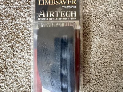 Limbsaver Airtech Recoil Pad - Medium, 1" Thick, Advanced Recoil Reduction System