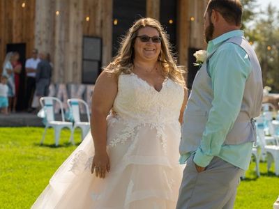 Plus size wedding dress