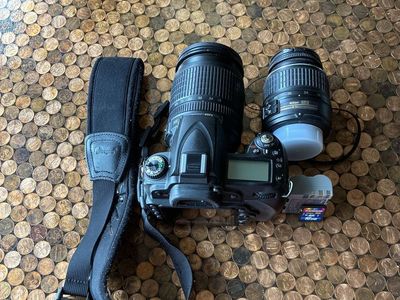 Nikon D90 DSLR Camera Body w/ Nikon DX AF-S Nikkor 18-105mm and Nikkor 18-55mm
