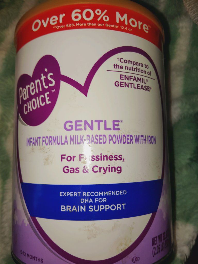 Parent's Choice Gentle Infant Formula Milk-Based Powder with Iron, 32.8 oz (Compares to Enfamil)