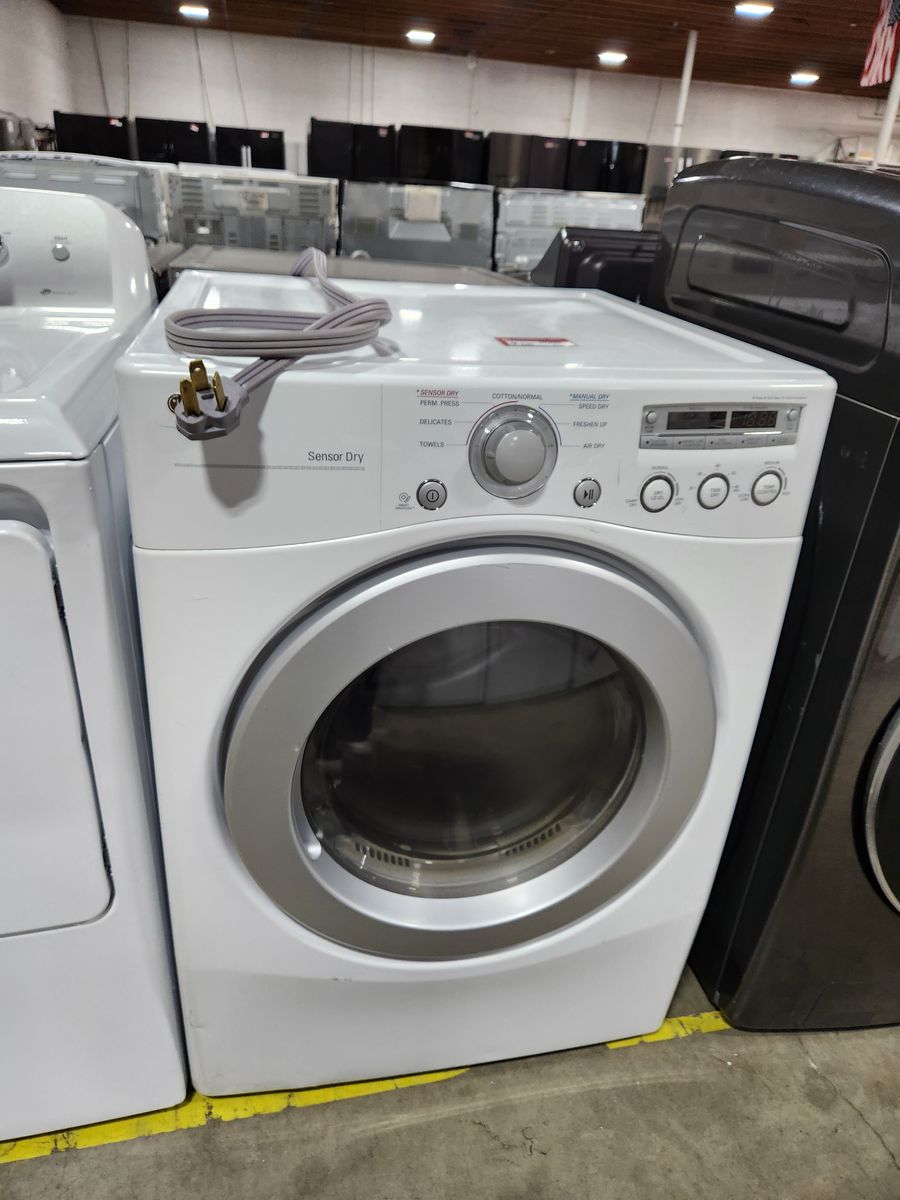 LG Front Load Electric Dryer - Sensor Dry, White, Excellent Condition