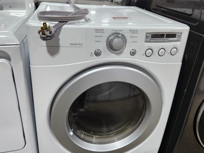LG Front Load Electric Dryer - Sensor Dry, White, Excellent Condition