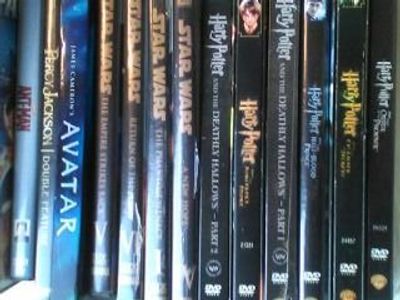 55 new movie DVD's mostly action sci-fi c. 1975-2010