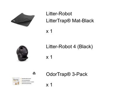 NEW Sealed Whisker Litter-Robot 4 + Mat + OdorTrap + 20lb GreatLitter