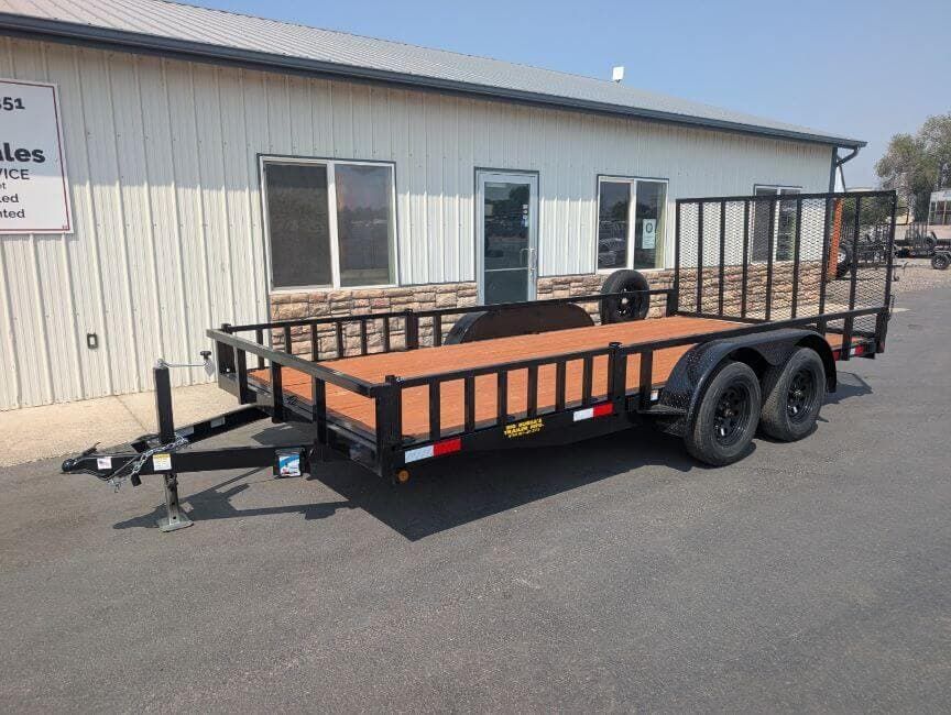 2026 Big Bubba's Trailers 83'x16' 5' Tandem Utility Trailer Side Ramps 7K
