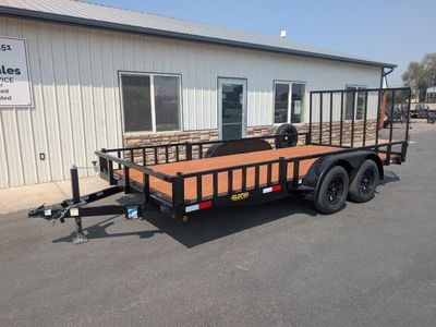 2026 Big Bubba's Trailers 83'x16' 5' Tandem Utility Trailer Side Ramps 7K