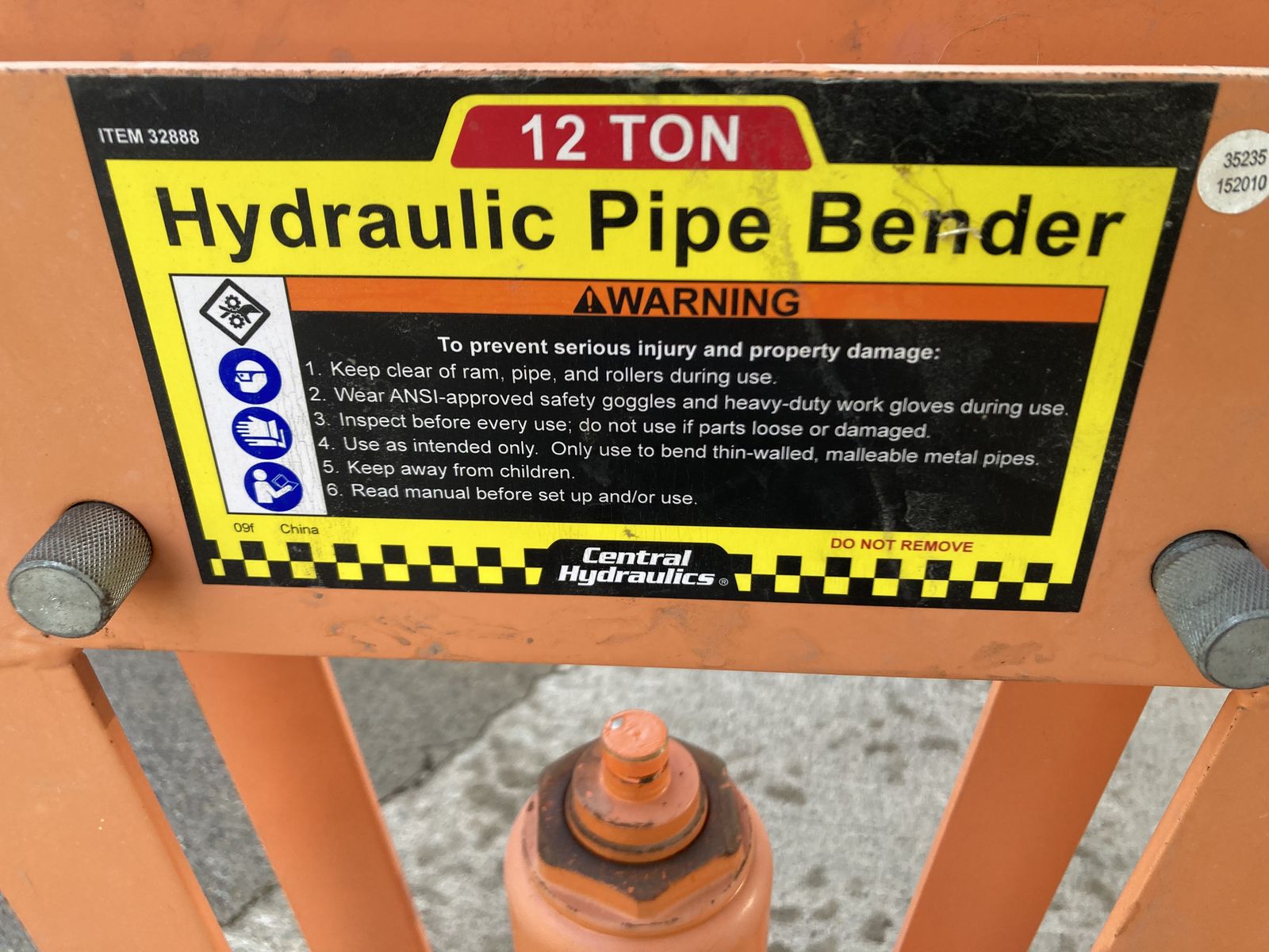 Hydraulic Pipe Bender