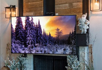 MantelMount MM860 Motorized Drop Down and Swivel TV Mount for 65"-100"