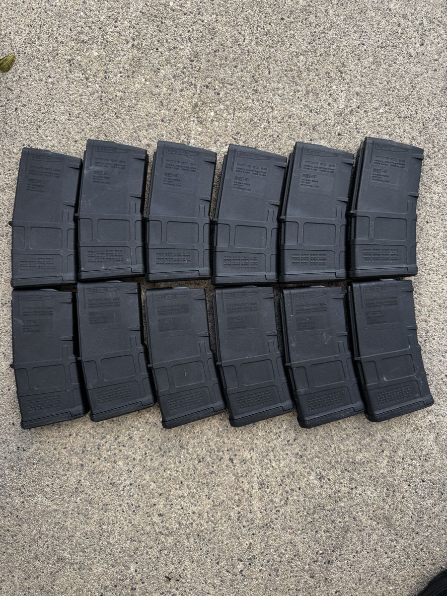 12x Magpul PMAG 20 AR/M4 GEN M3 5.56x45 Magazines