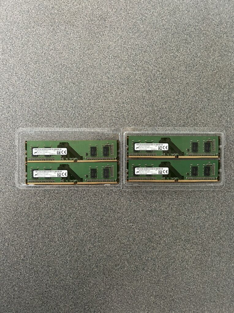 16 GB (4x4 GB) DDR4 Udimm RAM, 2666 MHz