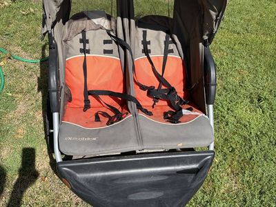 Baby Trend Expedition Double Jogging Stroller - Orange and Gray