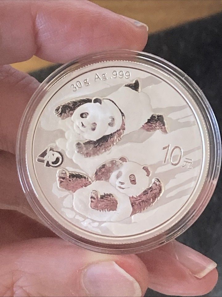 2022 Chinese Panda Proof-Like .999 Fine Silver Round 30 grams