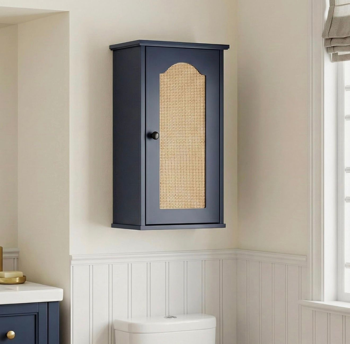 Navy Blue Wall Cabinet