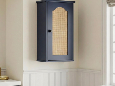 Navy Blue Wall Cabinet