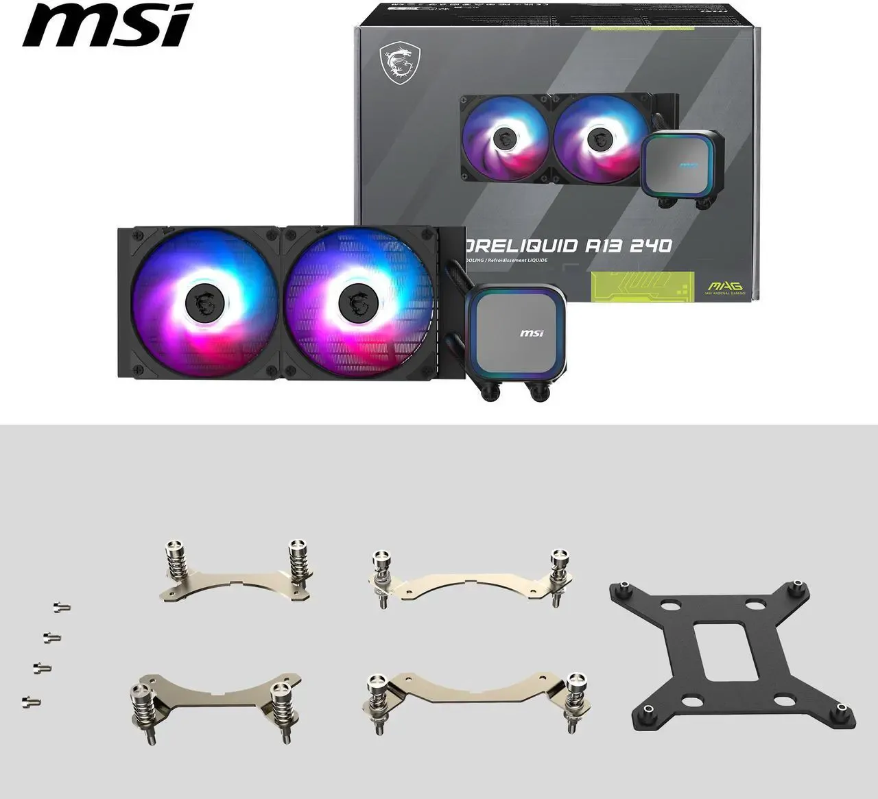 MSI MAG CORELIQUID A13 240 Processor Cooler
