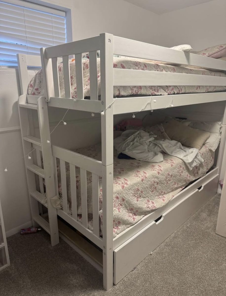 Twin over twin bunkbed with trundle
