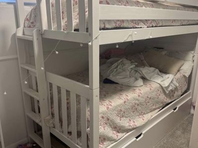 Twin over twin bunkbed with trundle
