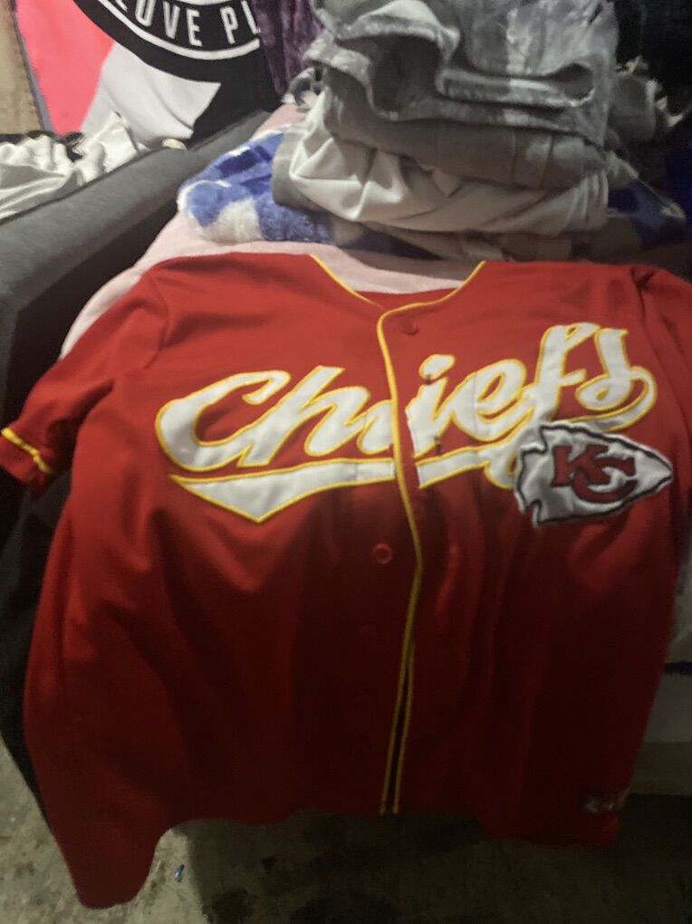Medium Size Nfl Baseball Jersey Kansas City Chiefs