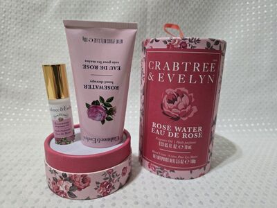 Crabtree & Evelyn Rosewater Roller + Hand Cream