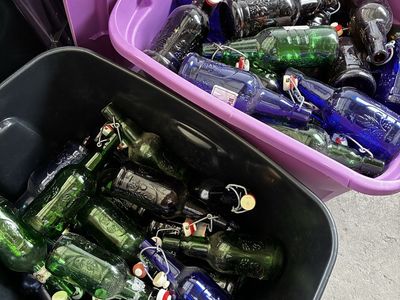 Assorted Swing Top Glass Beer Bottles with Capping Tool and Caps