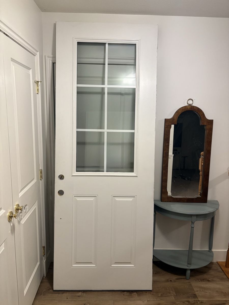 Beautiful 6 lite exterior front door with window