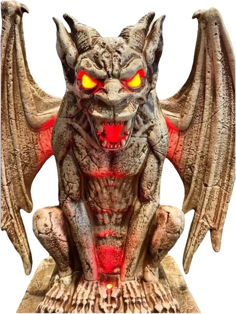Halloween Grave N Bones Blow Mold Cemetery Graveyard 5’ GARGOYLE Home Decor Decoration Prop