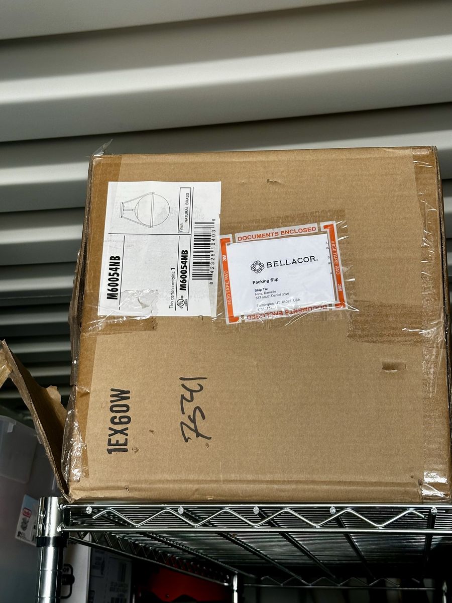 NEW: Savoy House Brass Semi-Flush Light