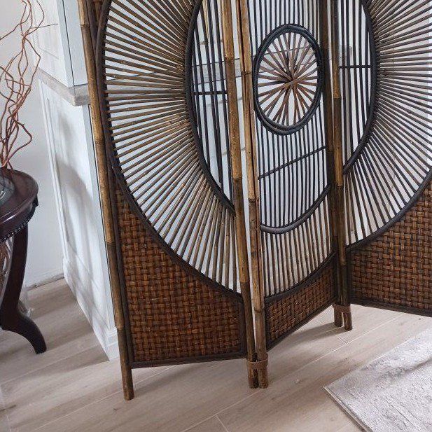 Bamboo wood screen
