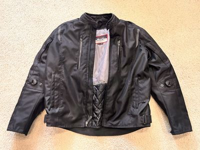 Bilt Cyclone 2 Mesh Motorcycle Jacket with Vents & Armor - Black, Men's XL
