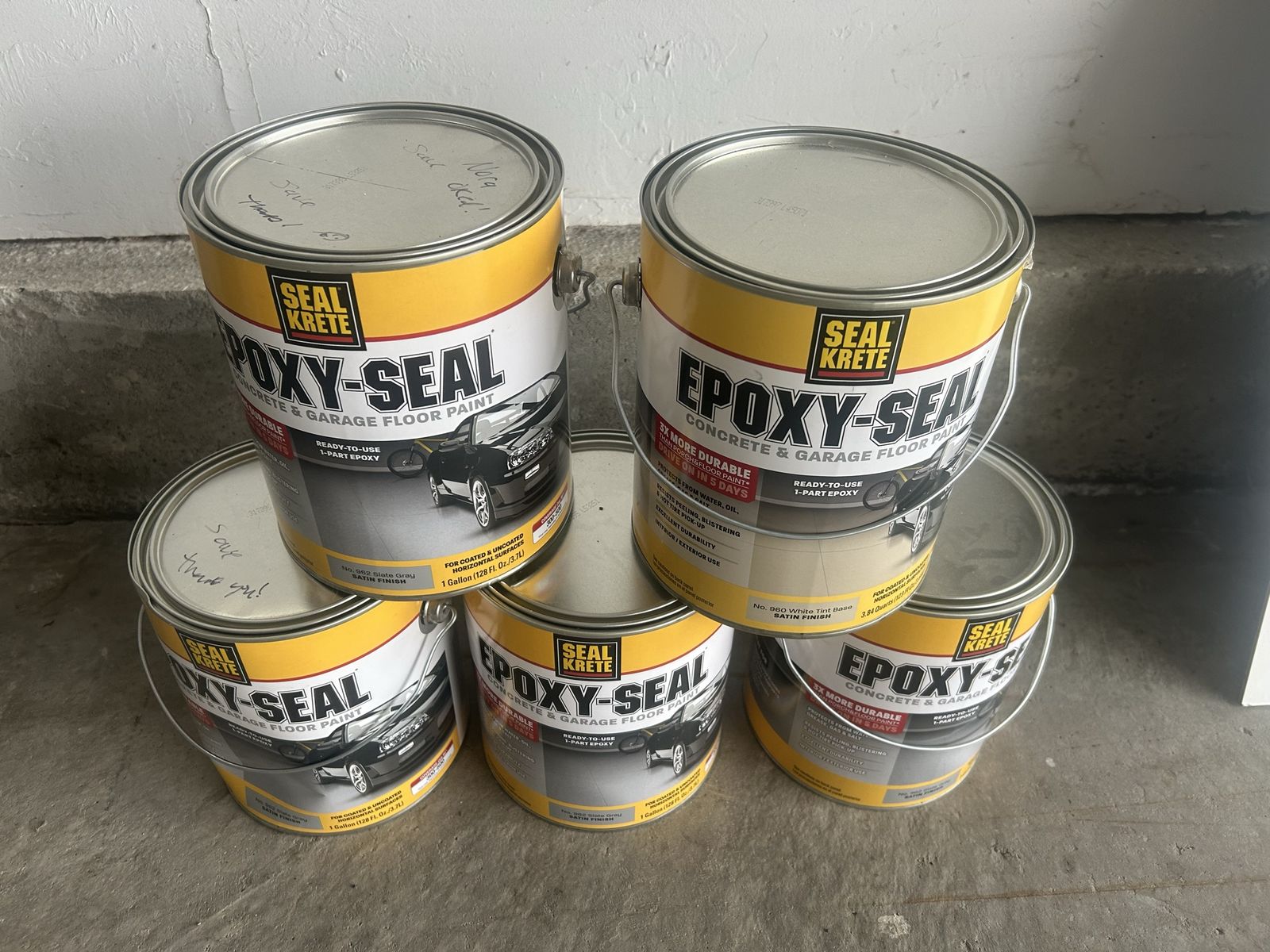 Paint Epoxy Seal Garage Concrete Paint