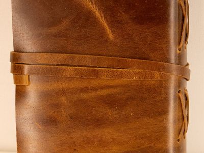 Vintage Oak Brown Journal