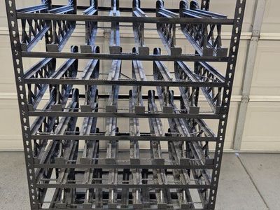 6 rows of shelf reliance thrive canned food storage rotation organizer fifo pantry
