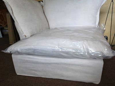 Oversized Deep Seat Sofa Corner Chair- Light Gray