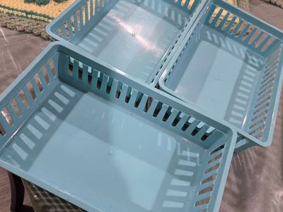 Plastic storage bins