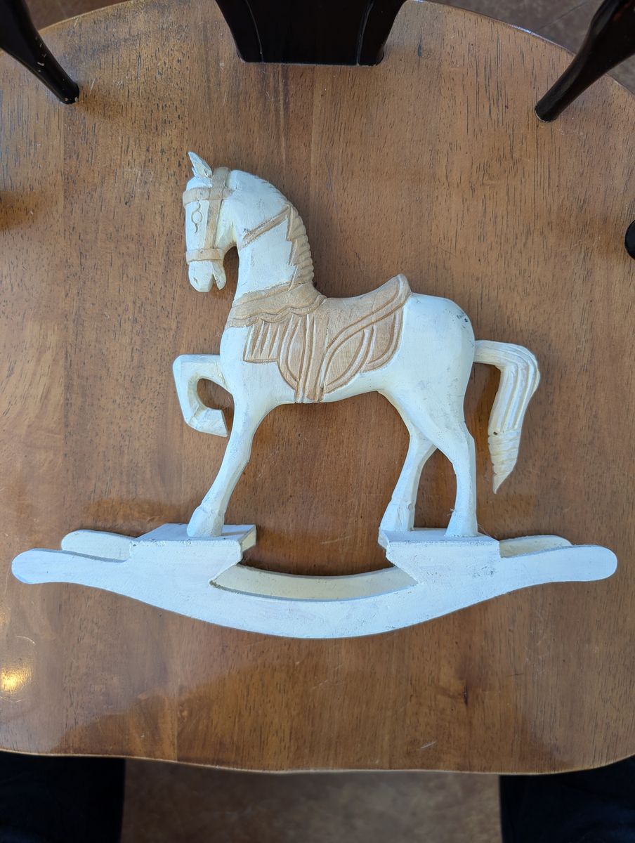 Wooden rocking horses