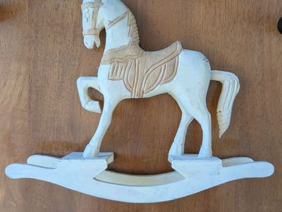 Wooden rocking horses